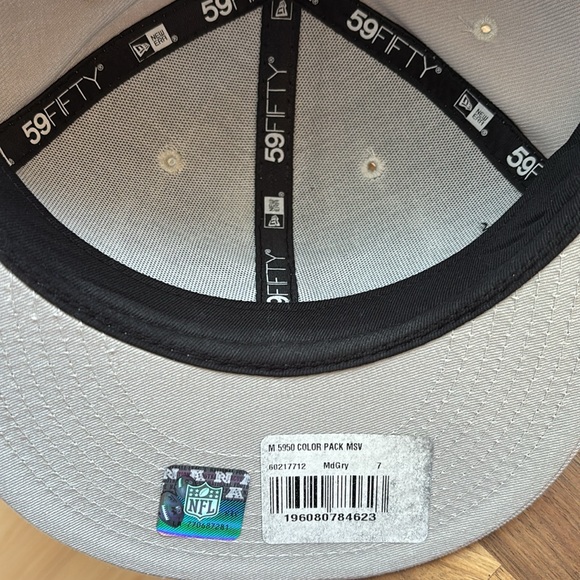 New Era NFL Dallas Cowboys gray baseball cap size 7 - Picture 3 of 3